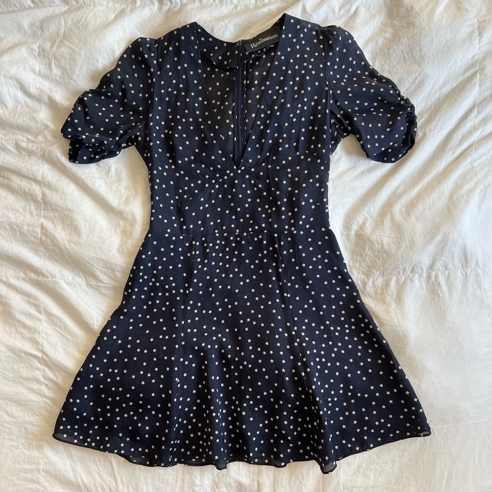 Realisation par ozzie dress in navy star